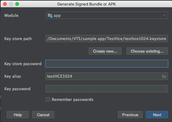 VTS SDK: How to Generate APK Signing Certificates - Visa Developer Community