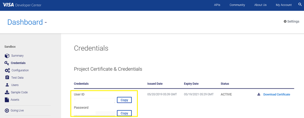 Credentials dashboard.png